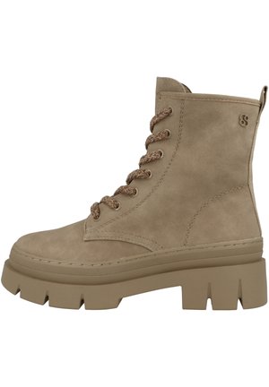 Lace-up ankle boots - nut