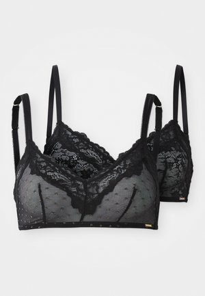 ORIGINS 2 PACK - Brassière - black/black
