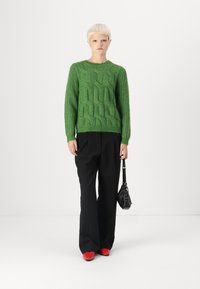 VILA VIREBA O NECK TOP - Pulover - cactus