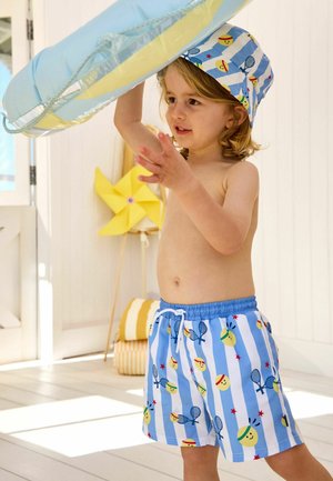 JoJo Maman Bébé, SWIM BUCKET HAT . - Hatte - tennis blue stripe
