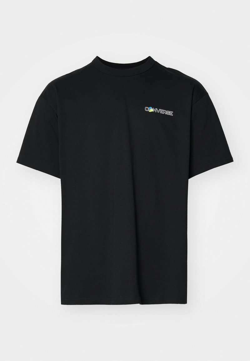 Converse T-shirt print zwart