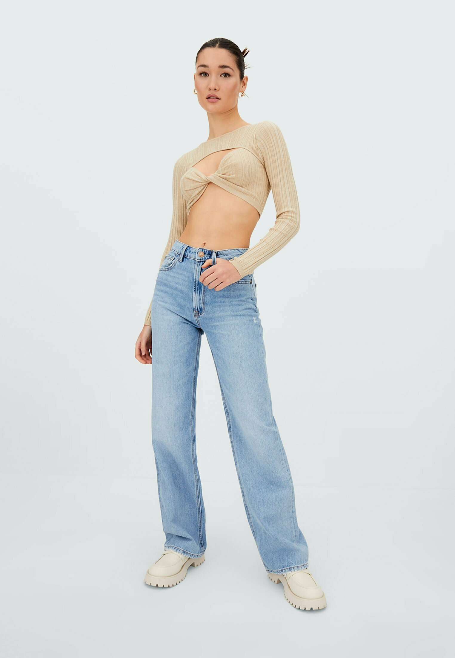 Stradivarius Jeans a sigaretta - light blue/celeste - Zalando.it