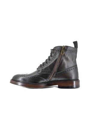 Stivaletti stringati - brown
