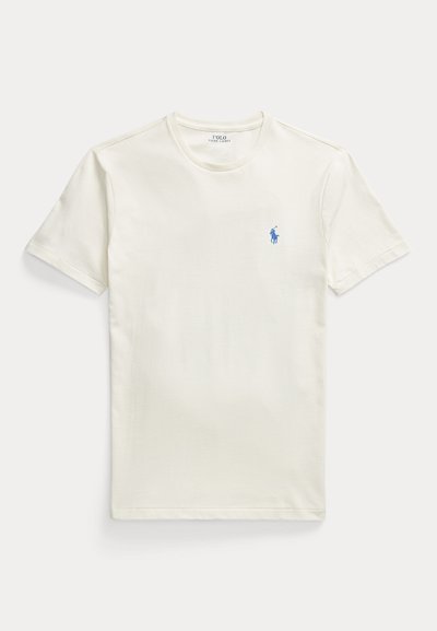 Polo Ralph Lauren CUSTOM SLIM FIT JERSEY CREWNECK T-SHIRT - Základné tričko - parchment cream