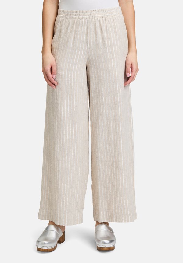 MIT TASCHEN - Stoffhose - nature silver