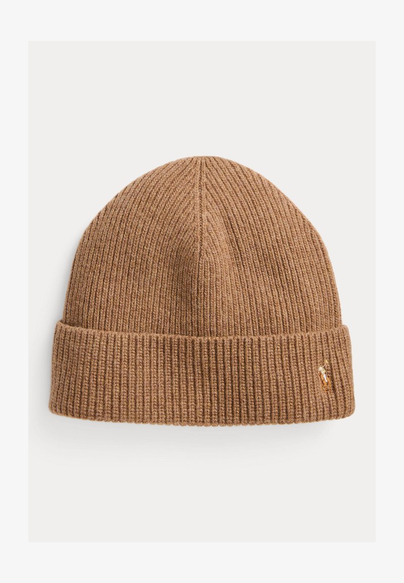Polo Ralph Lauren SIGNATURE PONY WOOL BLEND BEANIE UNISEX - Beanie - honey brown heather