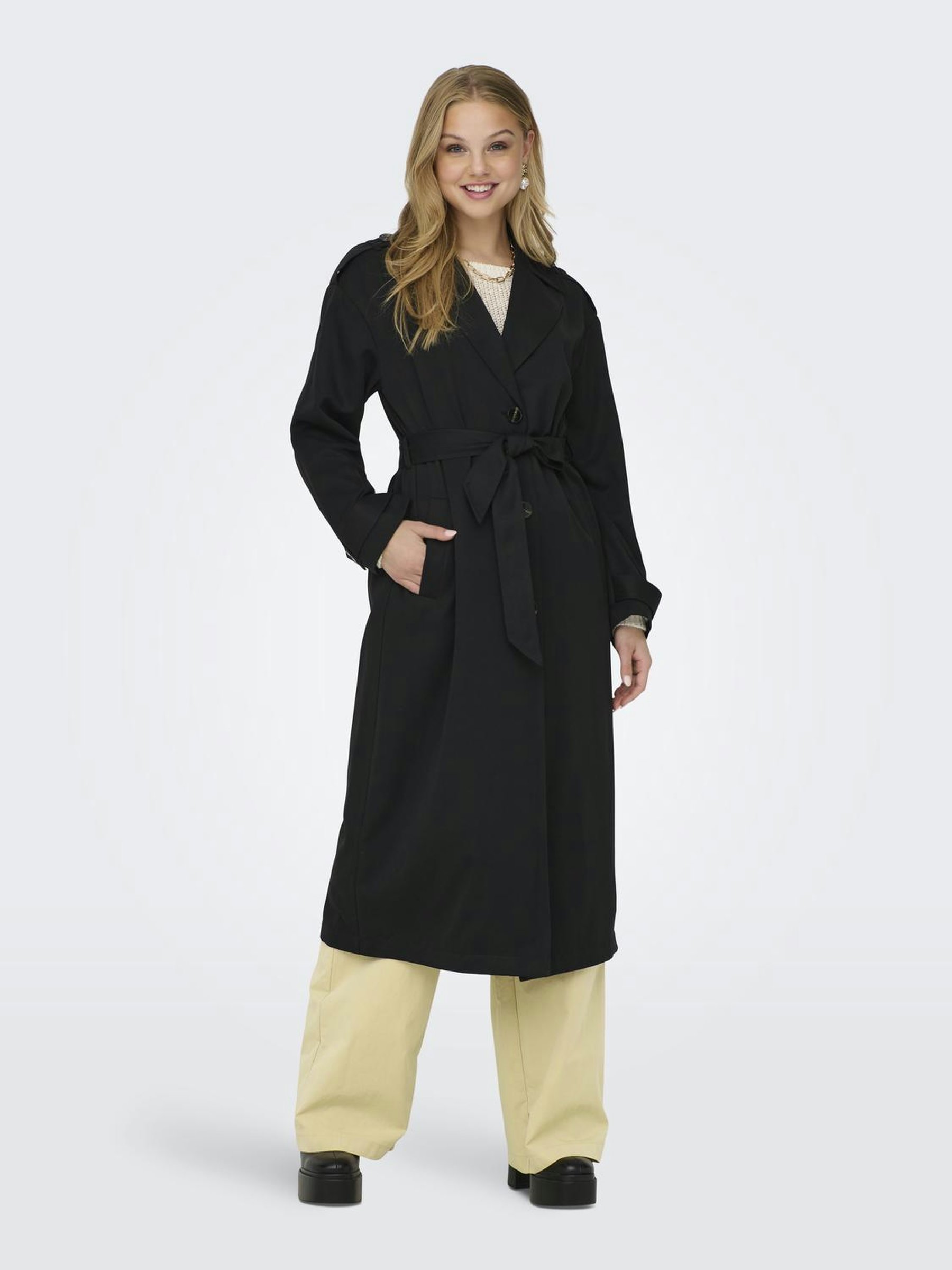 ONLY ONLLINE X-LONG NOOS OTW - Trenchcoat - black - Zalando