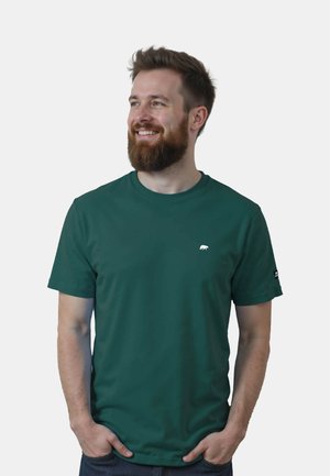 FORSBERG MIT KLEINEM-PATCH - Basic T-shirt - dunkelgrün