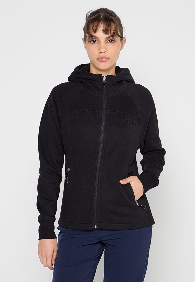 DKNY Sport Sweater met rits zwart DKNY Sport Sweater met rits zwart
