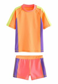 Next - SET  - REGULAR FIT - Ujumistrikoo - orange pink Väikepilt 1