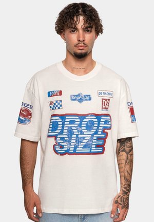 HEAVY RACING - T-shirt imprimé - creamwhite