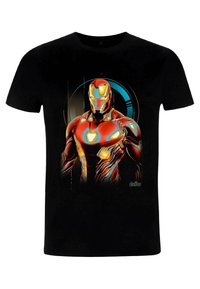 Henry Tiger AVENGERS: INFINITY WAR IRONMAN GLOW UNISEX - T-shirt print - black