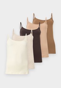 Niet geselecteerd, egret/beige melange/warm taupe/cub/chocolate