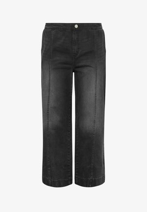 Yours Clothing, WOMEN'S WIDE LEG JEANS - Wide leg - black