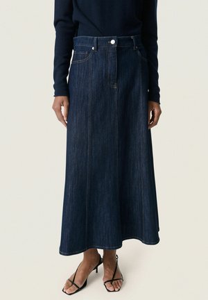 NINNIE - Maxirock - dark blue denim