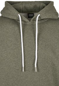 Urban Classics BASIC MELANGE HOODY - Majica s kapuljačom - darkgreen melange