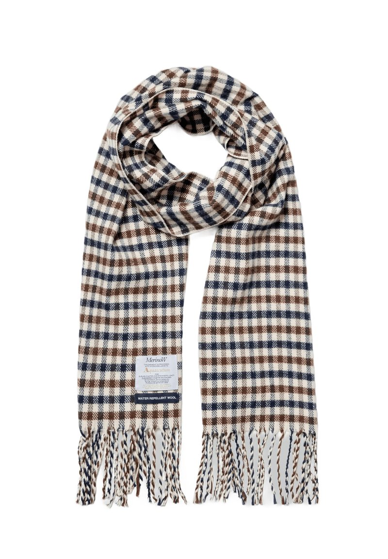 Aquascutum IDROREPELLENTE CON CHECK
 - Sciarpa - blu navy