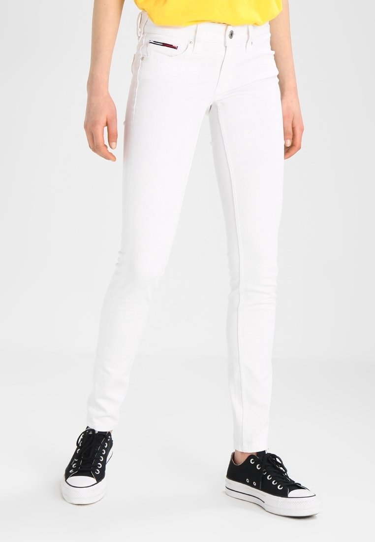 Tommy Jeans Vaqueros pitillo - white denim