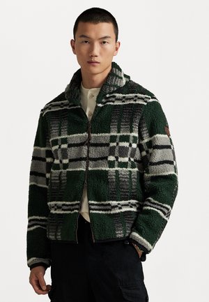 GEOMETRIC PRINT PILE FLEECE JACKET - Φλις μπουφάν - canadian blanket