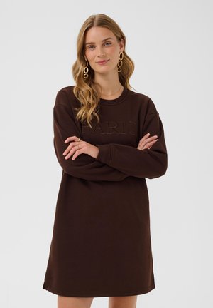Love Copenhagen, LCSAMMI EMB - Robe survêtement - chocolate plum