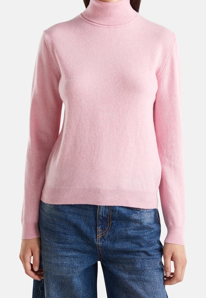 United Colors of Benetton Stickad tröja - pink