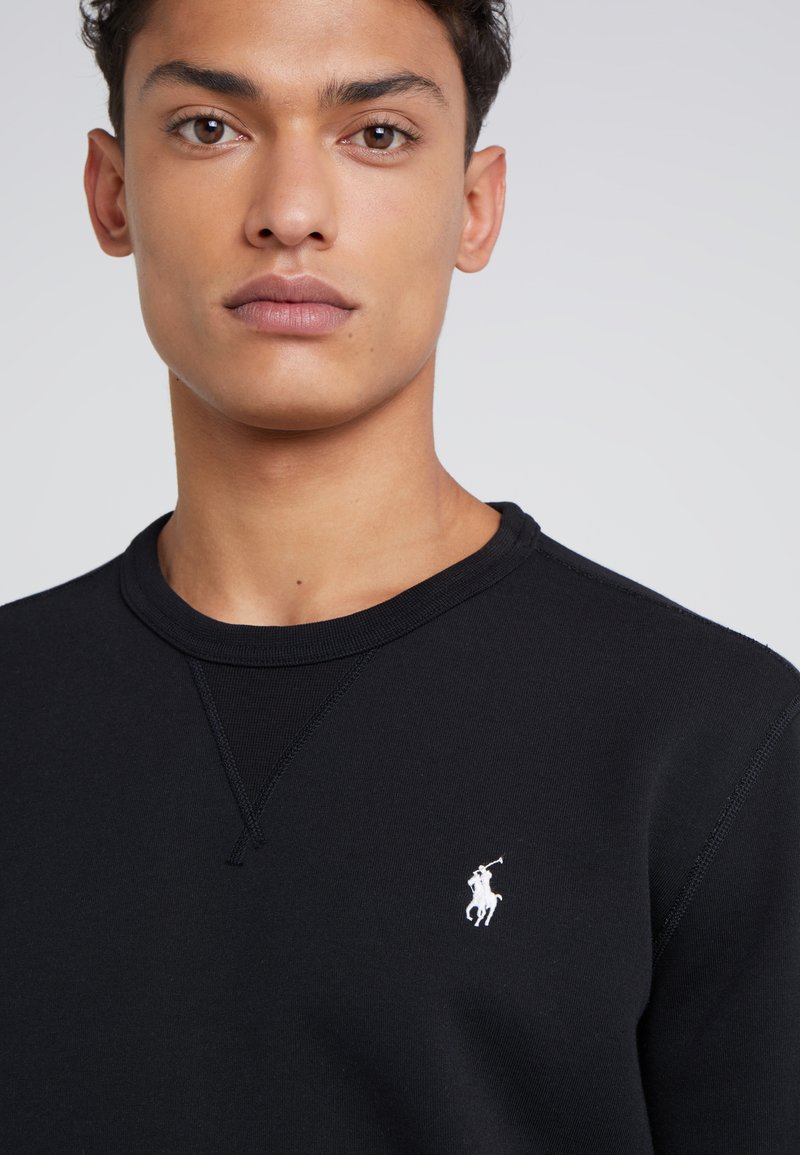 Polo Ralph Lauren DOUBLE-KNIT SWEATSHIRT - Sweatshirt - black/cream/black -  Zalando.ie