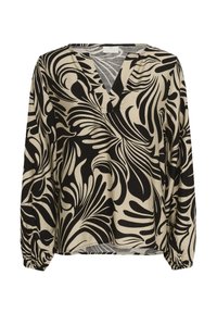 Kaffe CELIA - Blouse - feather gray/black graphic