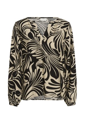 Kaffe CELIA - Blouse - feather gray/black graphic