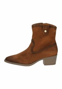 Kovbojské/motorkářské kotníkové boty - nut suede