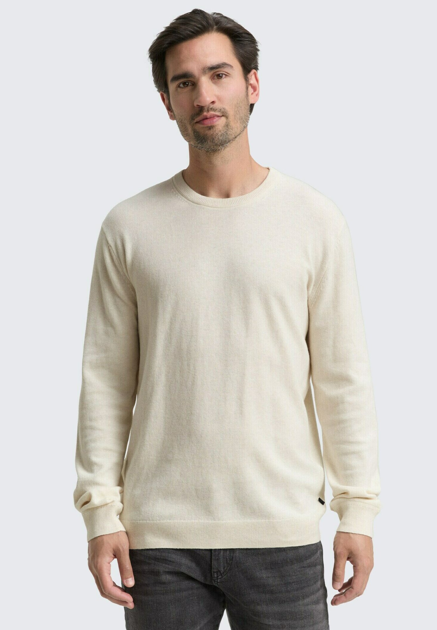TOM TAILOR Strickpullover soft buttercream melange/beige Zalando