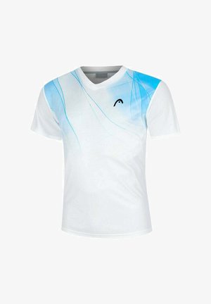 Head, SPIN - Print T-shirt - weiß hellblau
