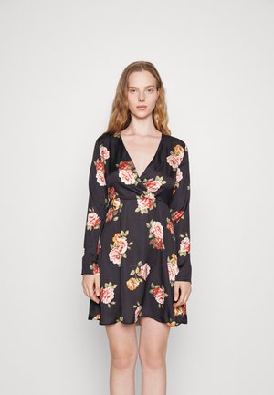 VISOFIE WRAP DRESS - Vestido de cocktail / Vestido de festa - black