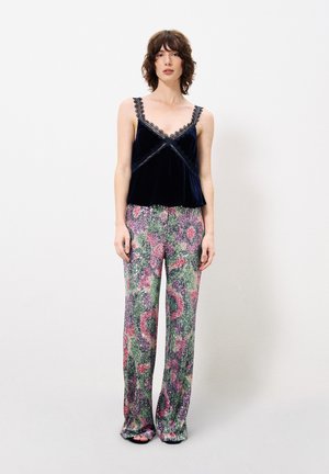 WIDE LEG - Pantalon classique - frnch bouquet