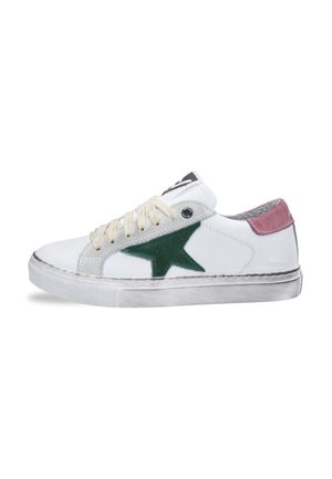 Sneakers laag - white green