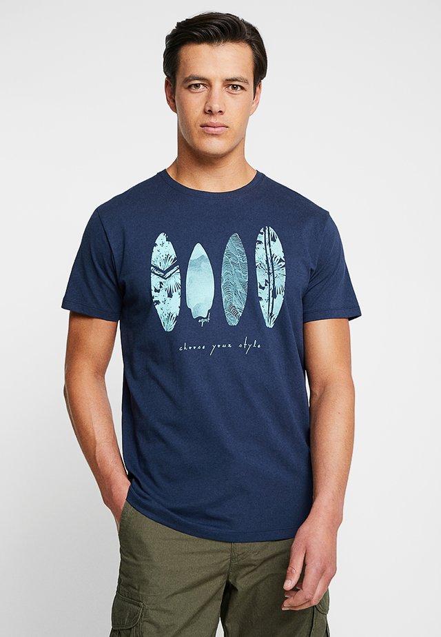 FEATHER - T-Shirt print - navy