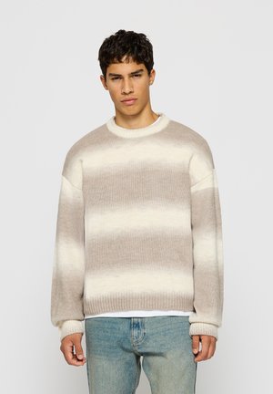 GRADIENT CREWNECK - Pullover - taupe/creme