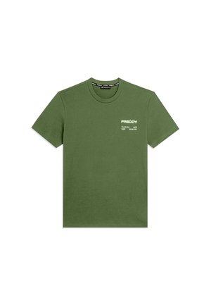 CON LOGO EFFETTO GOMMATO - T-shirt con stampa - green