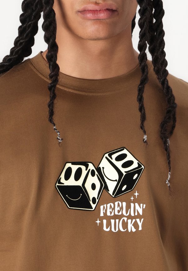 ONSDEZEL TEE - Print T-shirt - sepia3