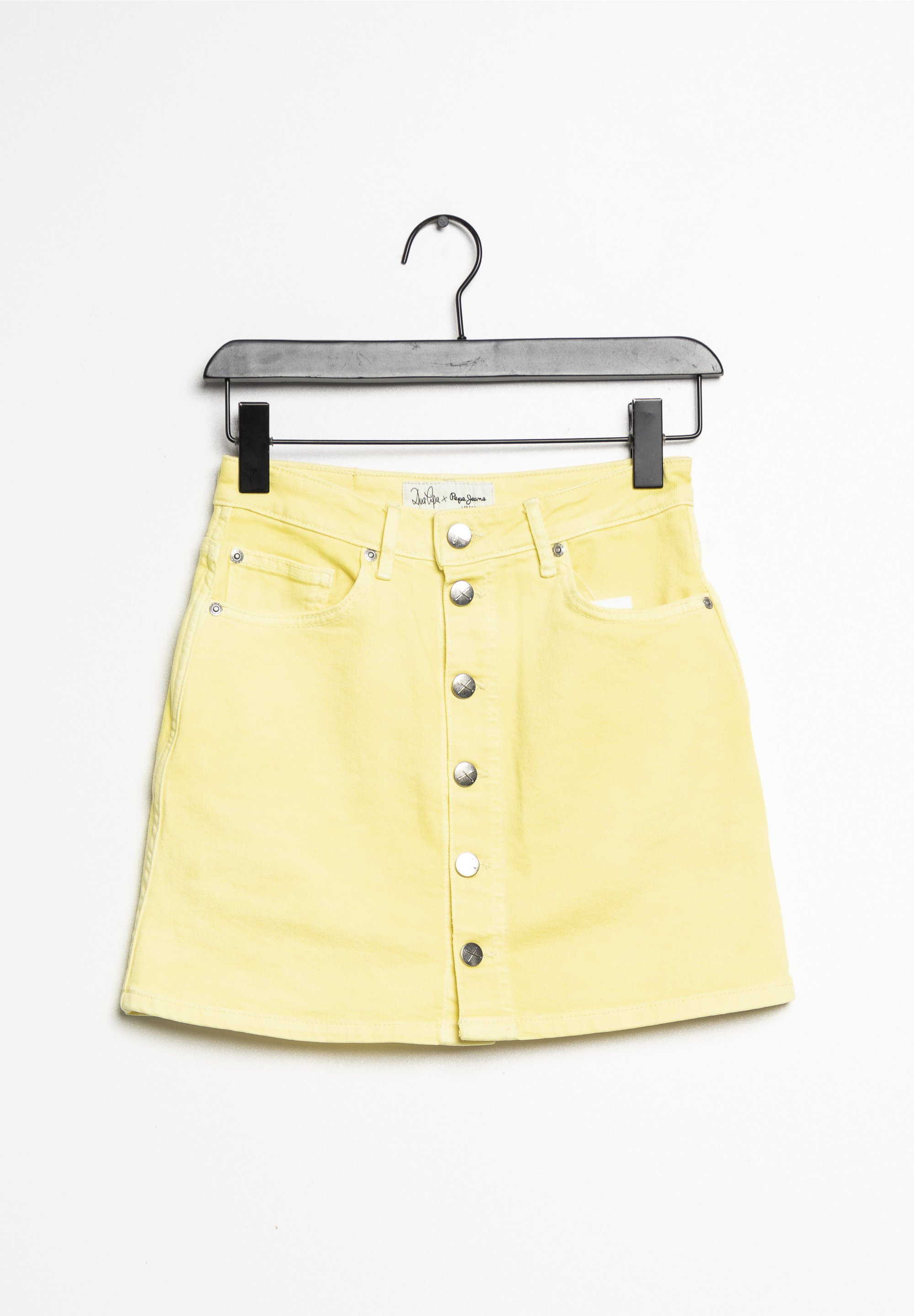 Pepe Jeans Denim skirt yellow (Pre-owned) Zalando