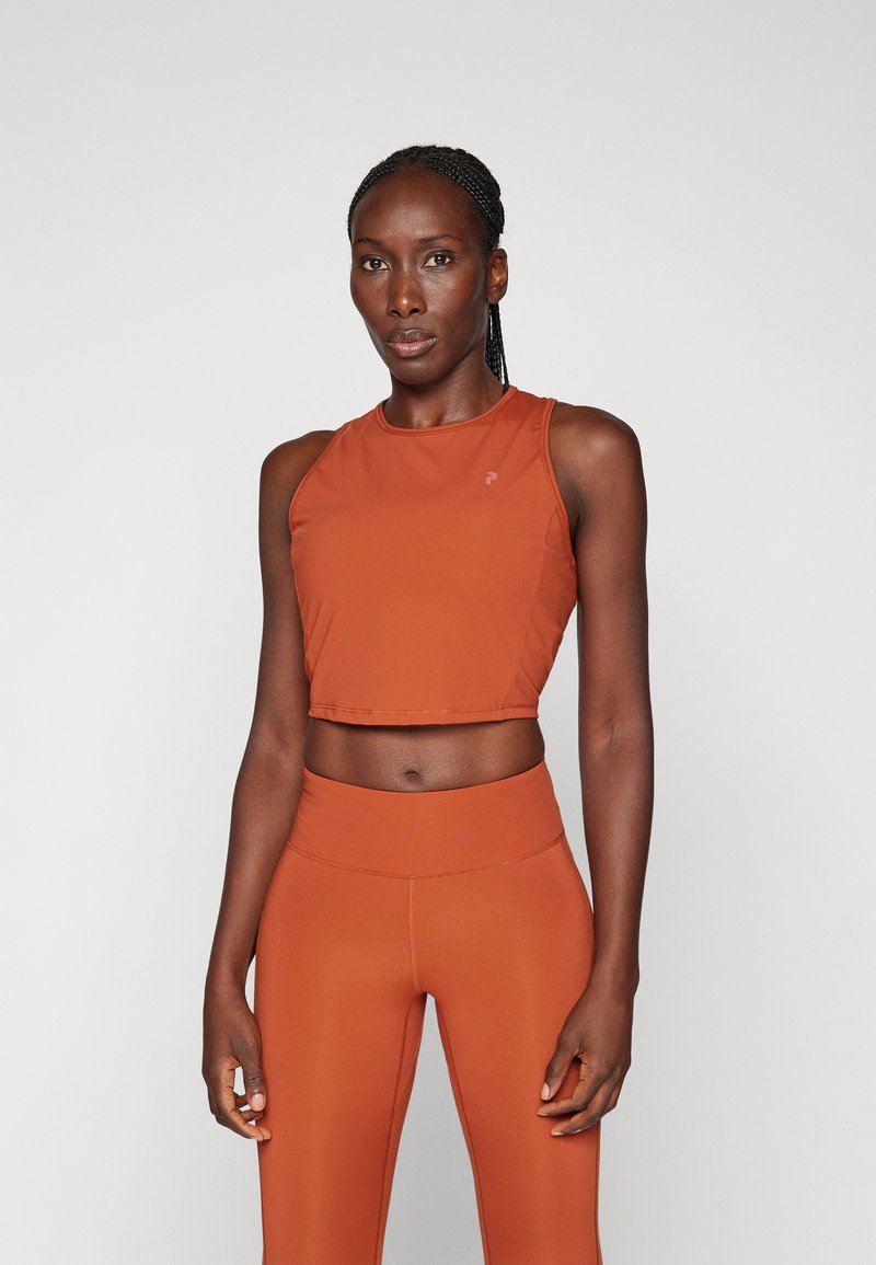 Peak Performance - POWER CROPPED - Tops - spiced, Palielināt