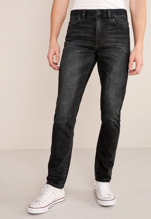 Next Regular Fit Cotton Stretch - Jeans straight leg - mottled black