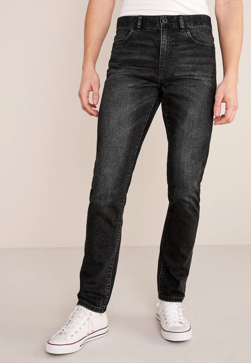 Next Straight leg jeans - mottled black/gemêleerd zwart - Zalando.nl