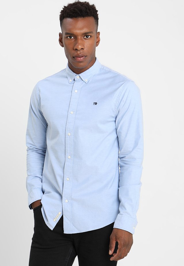 REGULAR FIT OXFORD SHIRT WITH STRETCH - Camisa - blue