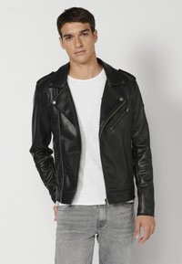 Koroshi SKIN EFFECT  - Mākslīgās ādas jaka -  black