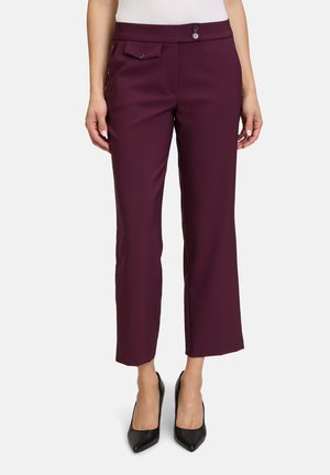 Betty Barclay MIT BÜGELFALTE - Trousers - dark aubergine