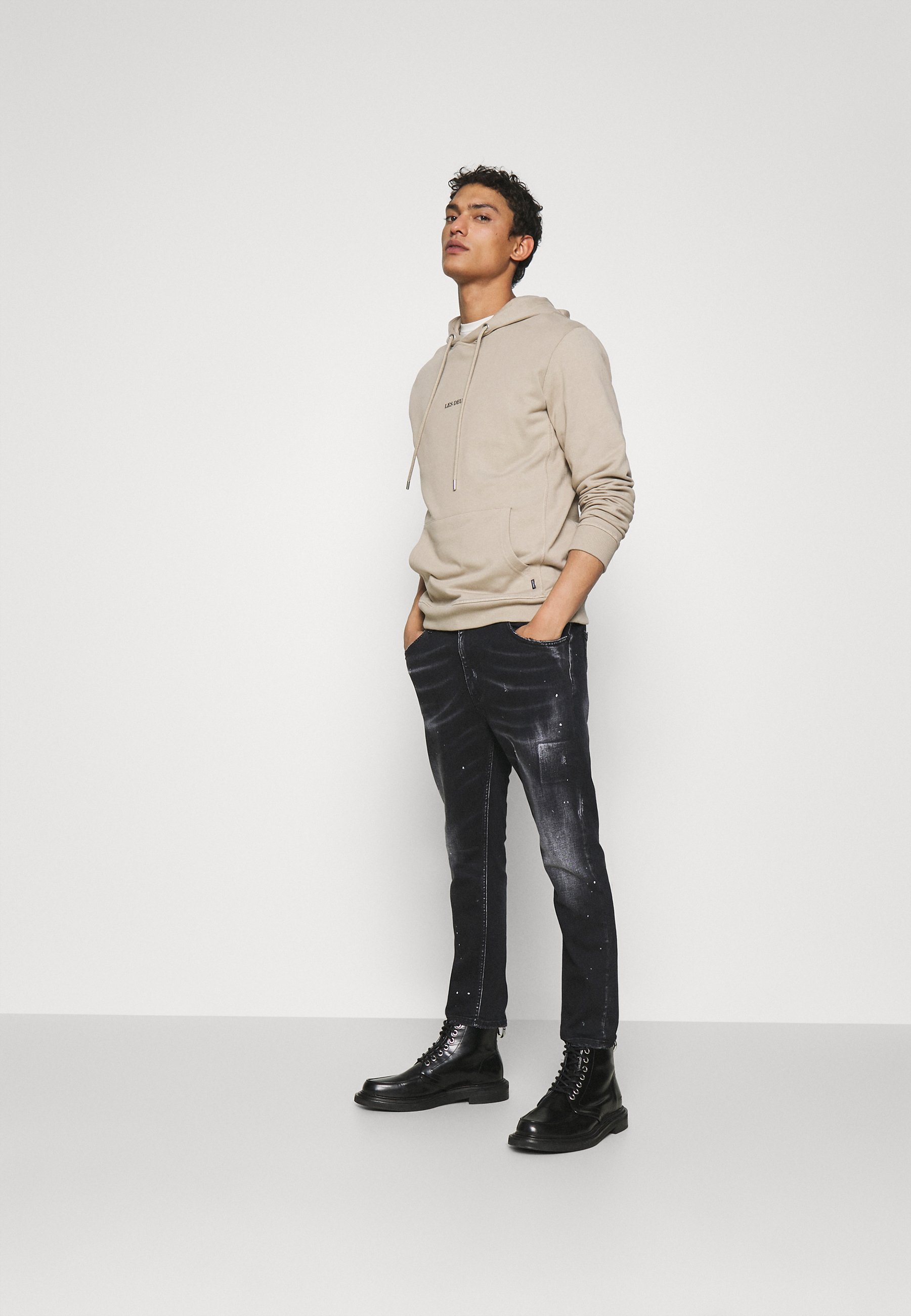 Dondup PANTALONE ALEX - Tiesaus kirpimo džinsai - black/juoda - Zalando.lt