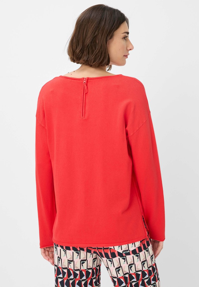 Brax Wollen pullover met boothals, model 'STYLE.LIZ' in bordeaux online