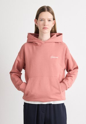 SCRIPT GRAPHIC HOODIE - Mikina - faded brick