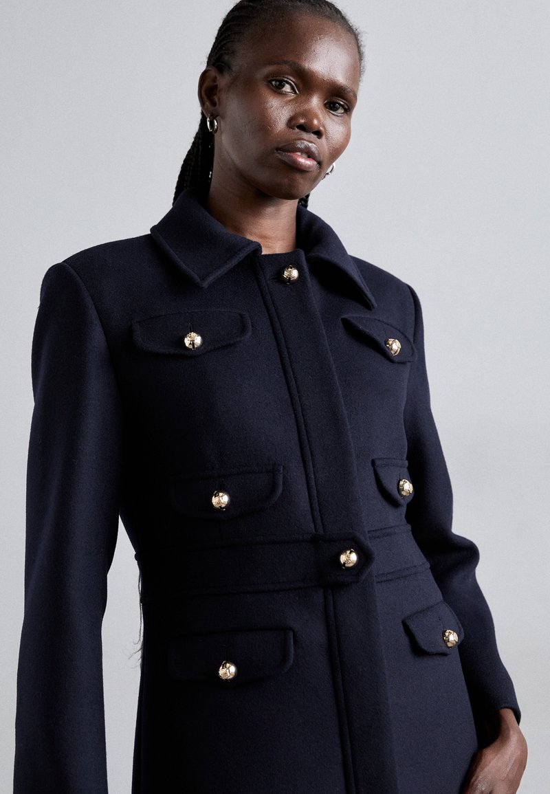 Manteau Imperméable Sandro Neuf Avec Étiquette - Bleu Marine - Taille 38 - Style 3 En 1