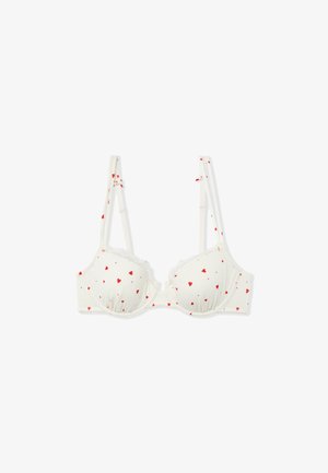 Etam VANITY GOURMANDE - Soutien-gorge à armatures - white/red